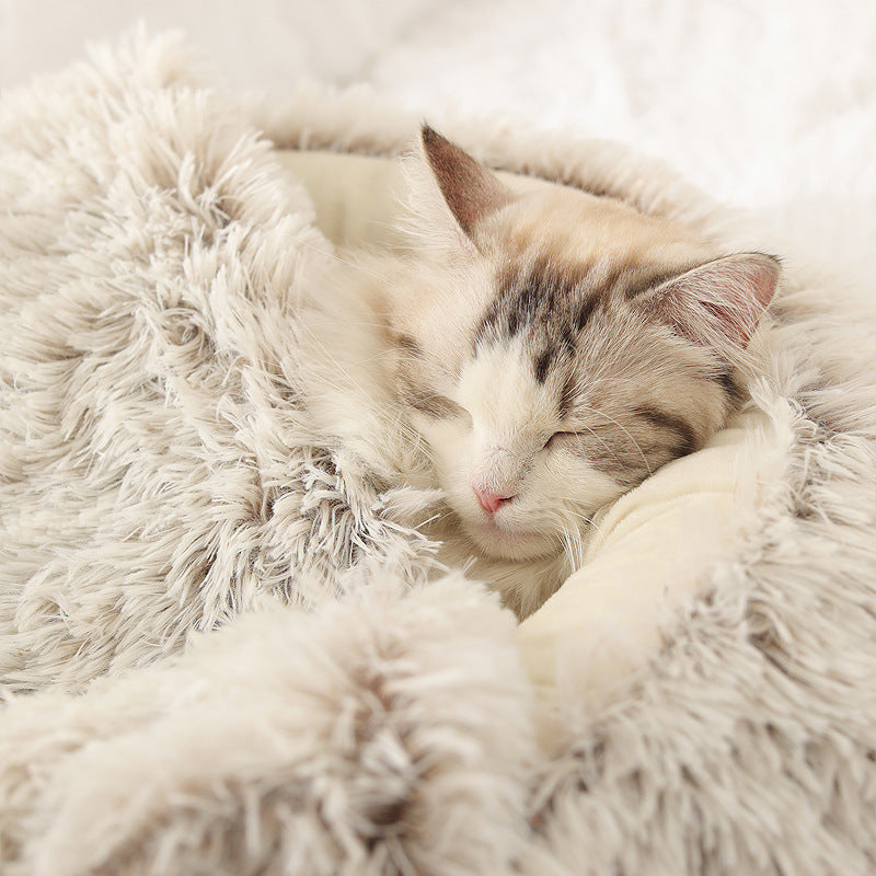 Cat Bed to keep warm in winter for semi-enclosed cats