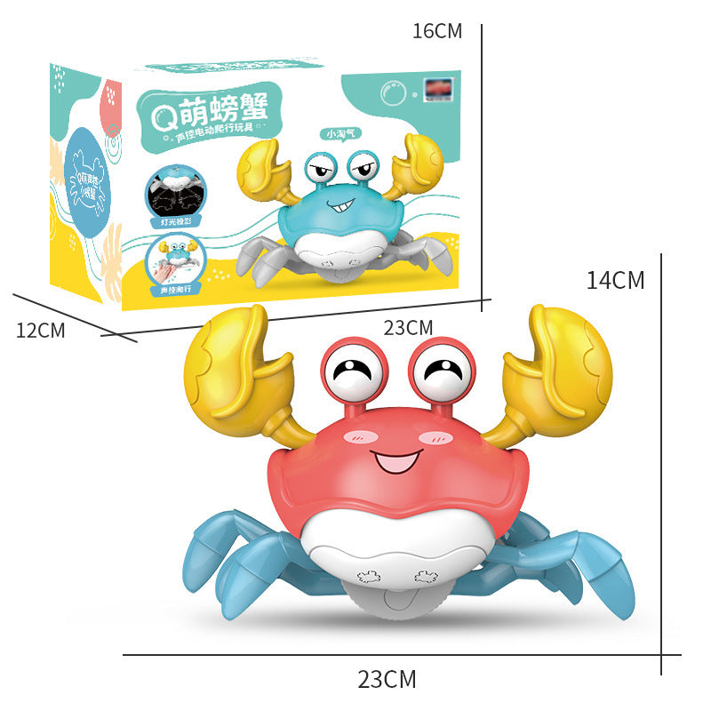 Water Toy Electric Pet Induction Walking Crab Music Light