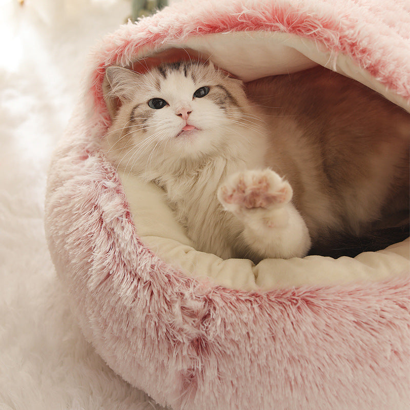 Cat Bed to keep warm in winter for semi-enclosed cats