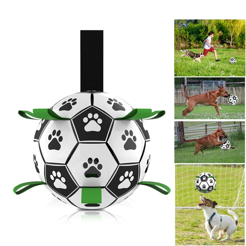 Dog Toys Interactive Pet Football Toys with Grab Tabs